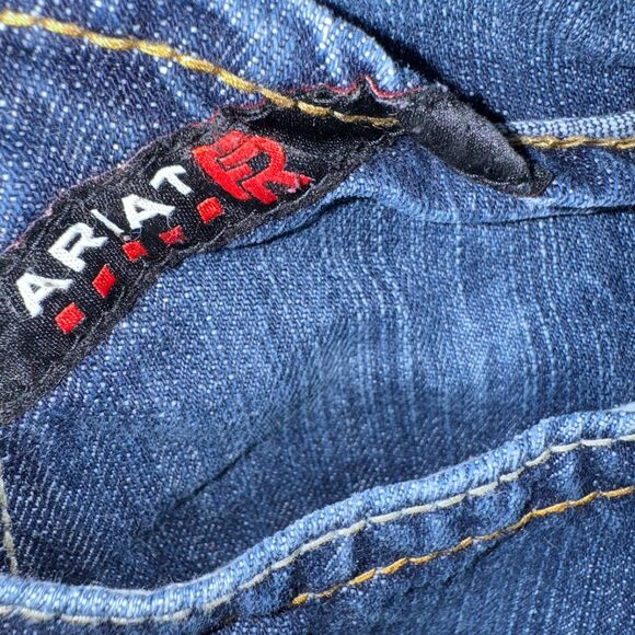 Ariat Jeans Men's 36x32 M3 FR Loose Straight Leg Dark Wash Fire Retardant Work - Picture 3 of 4